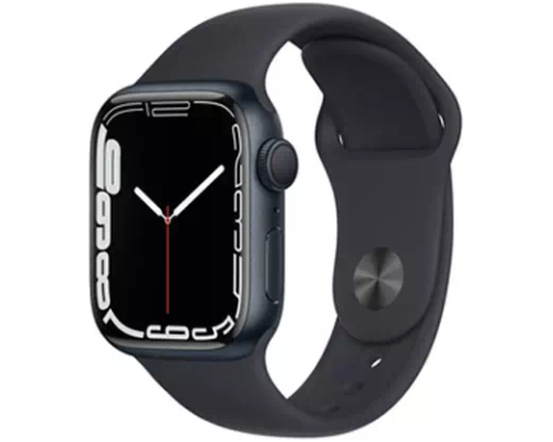 Apple Watch Series 7 GPS, 41mm Midnight Aluminium Case with Midnight Sport Band