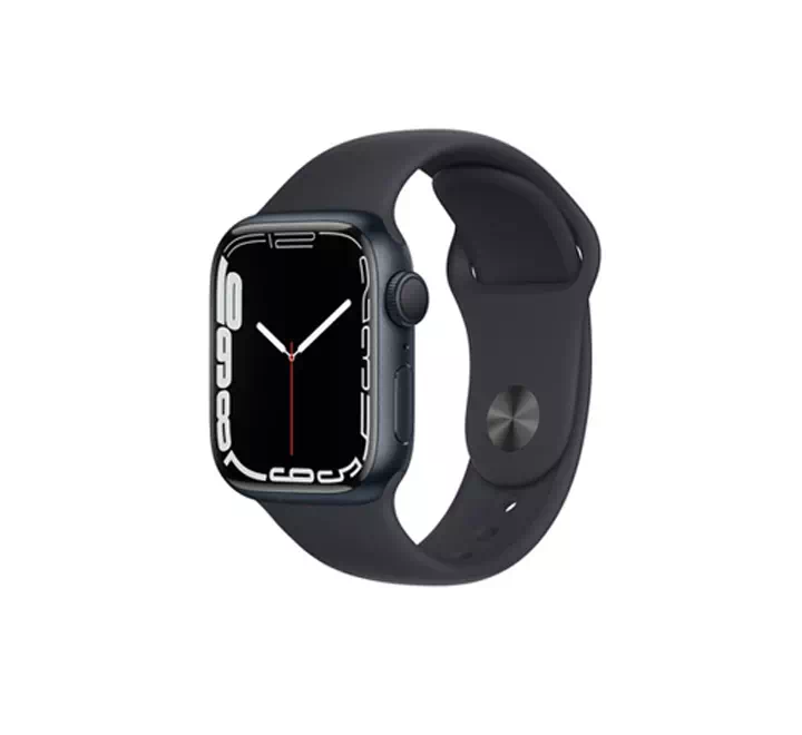 Apple Watch Series 7 GPS, 41mm Midnight Aluminium Case with Midnight Sport Band