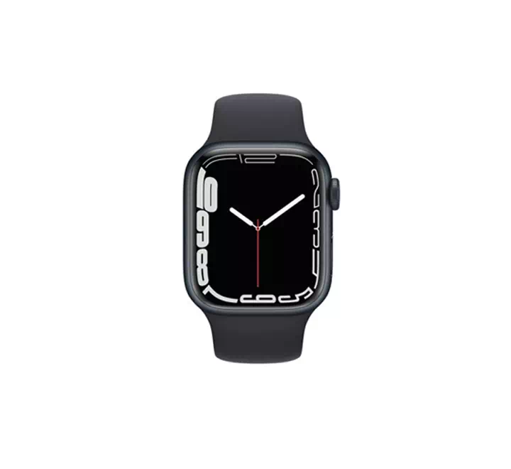 Apple Watch Series 7 GPS, 41mm Midnight Aluminium Case with Midnight Sport Band - Image 2