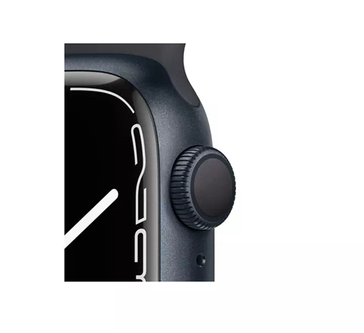 Apple Watch Series 7 GPS, 41mm Midnight Aluminium Case with Midnight Sport Band - Image 3
