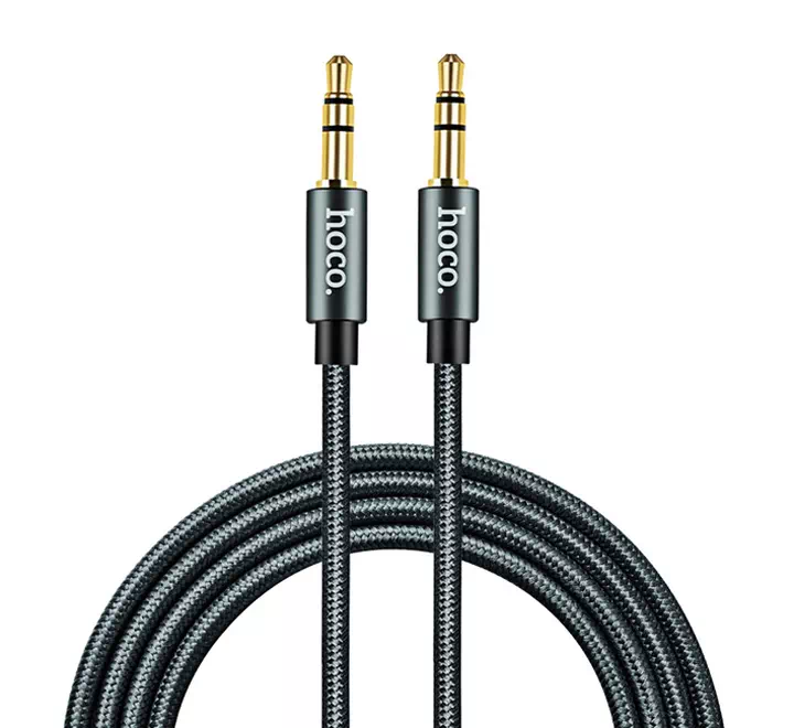 Hoco AUX UPA03 Noble sound audio cable metal gray - Image 3