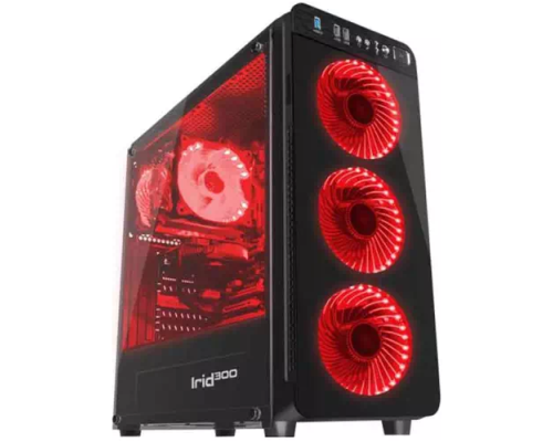 Genesis  Gaming PC Case IRID 300 RED MIDITOWER
