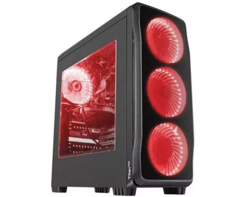 Genesis  Gaming PC Case TITAN 750 Red  MIDITOWER