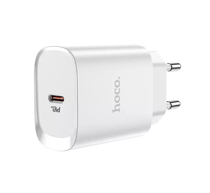 Wall Charger/ Hoco N14 20W Smart single port Type-C, white - Image 2