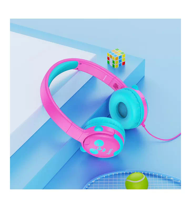 Hoco W31 Children Headset - Rose Red - Image 3