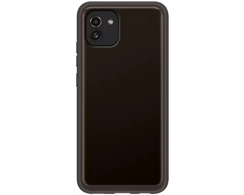 Samsung Galaxy A03 Soft Clear Cover Black (EF-QA035TBEGRU)