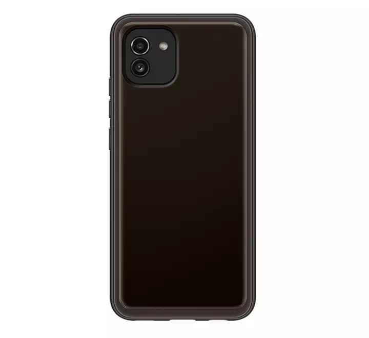 Samsung Galaxy A03 Soft Clear Cover Black (EF-QA035TBEGRU)