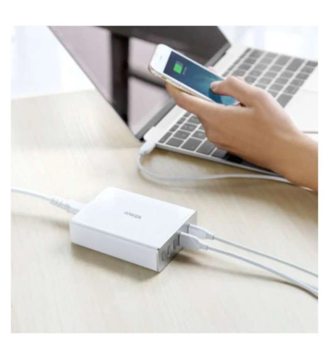 Anker PowerPort+ 5 60w desktop charger 1x USB C Power White - Image 2