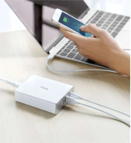 Anker PowerPort+ 5 60w desktop charger 1x USB C Power White - Image 3