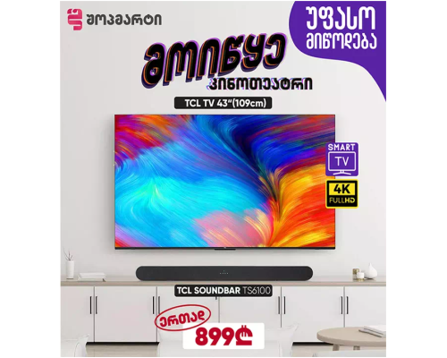 TCL 43P635  |  TCL Soundbar TS6100