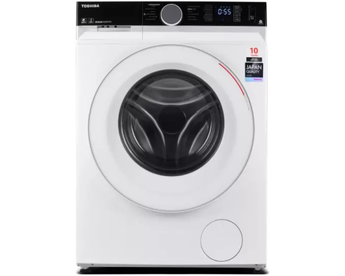 Toshiba TW-BK90G4UZ(WK) -8 KG,1400 RPM, INVERTER,STEAM, BIG Display,White