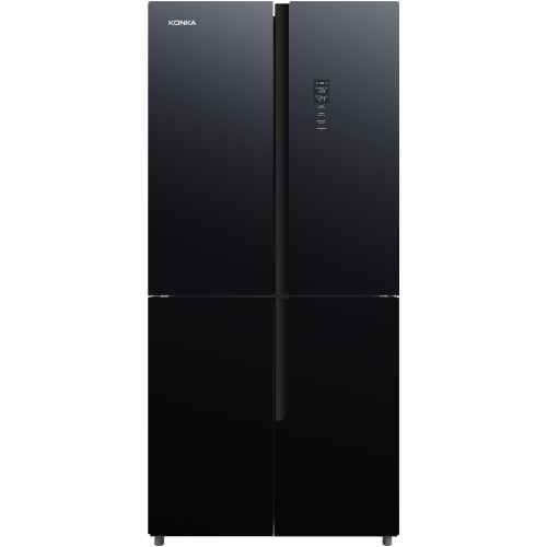 მაცივარი KONKA S431B01 Side-by-Side / No Frost / H182xW83.3xD64.3 / Black Glass