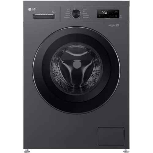 სარეცხი მანქანა LG F2Y2HYP6J.AMBQME3 7 KG 1200 RPM 85x60x44 Inverter Rotary Knob LED Touch Display Middle Black